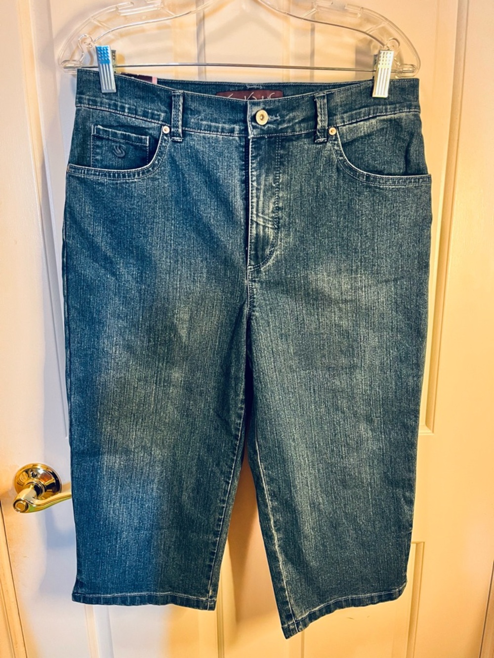 NWT Gloria Vanderbilt Amanda Classic Fit Skimmer Mid-Rise Denim Shorts Sz 10